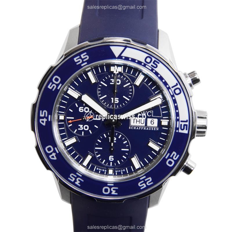Luxurious IWC IW376711 AQUATIMER Replica in Blue Dial & Stainless Steel, Automatic Movement Watch