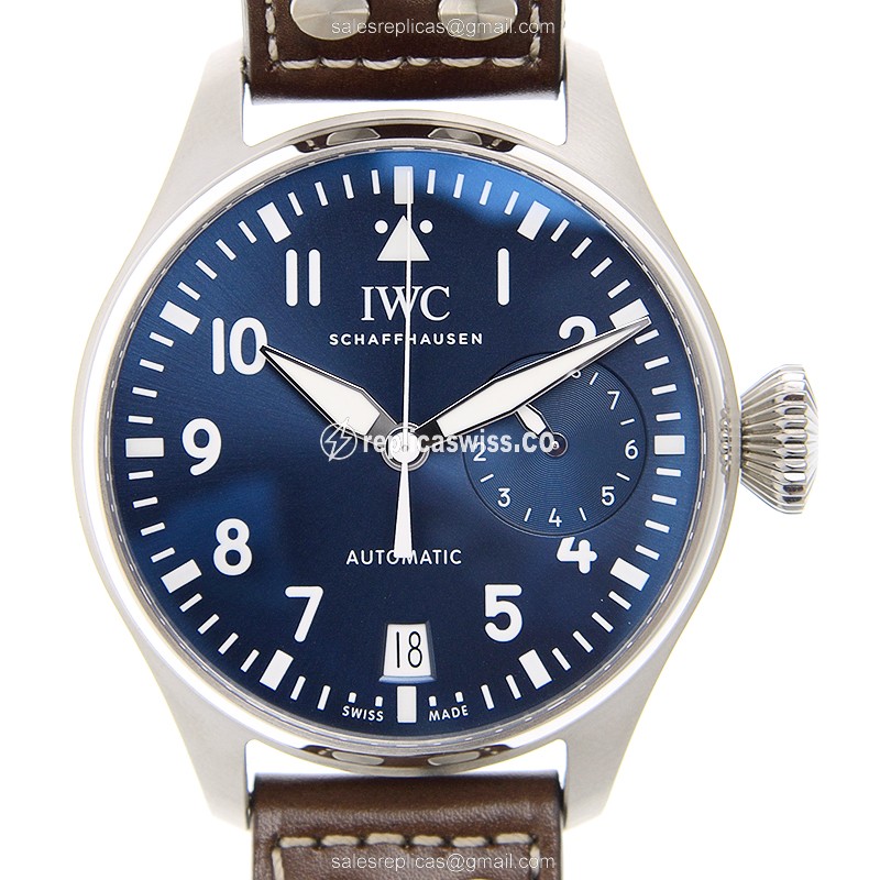 Luxurious IWC IW500916 Pilots Replica in Blue Dial & Stainless Steel Case, Automatic Movement Watch