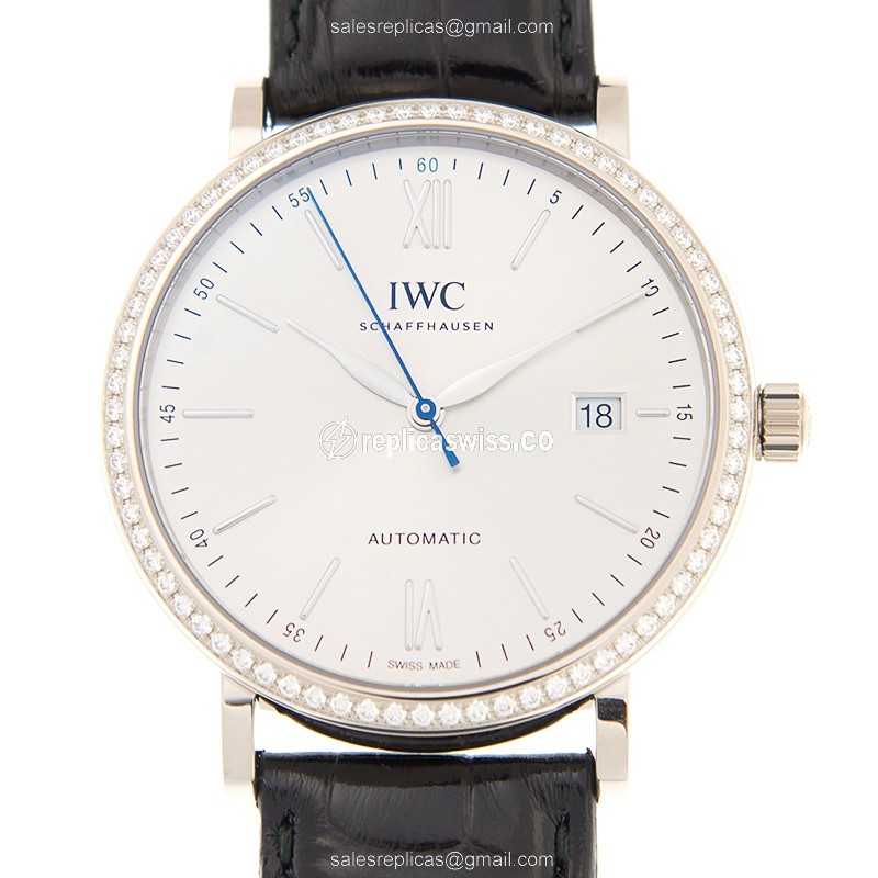 Luxurious IWC PORTOFINO Replica with Automatic Movement & Elegant Silver Dial Watch