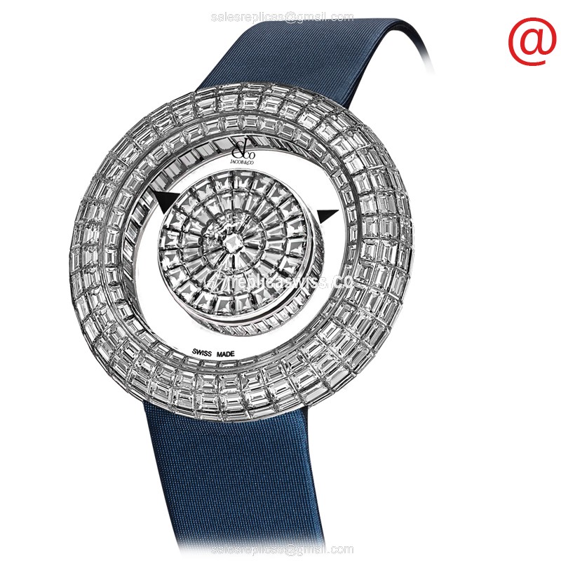 Luxurious Jacob & Co. BM526.30.BD.BD.ASK4A Replica in 18kt White Gold, Sapphire Crystal, Quartz