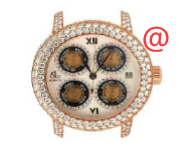 Luxurious Jacob & Co GMT11RGDC Replica in 18kt Gold Case Crystal Dial Watch
