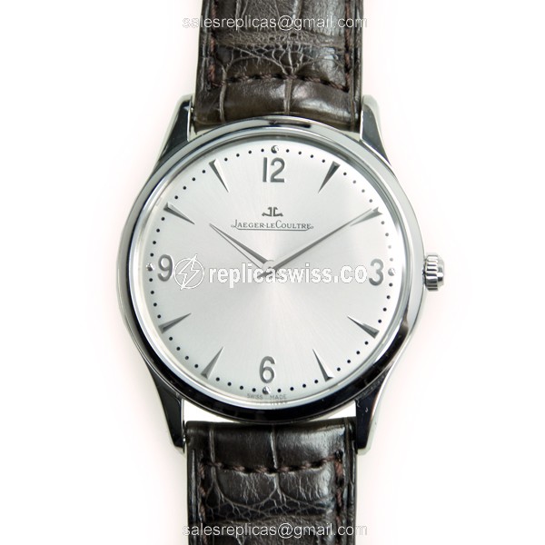Luxurious Jaeger-Lecoultre Master Ultra Thin Q1348420 Replica in Silver Dial, Automatic Movement &