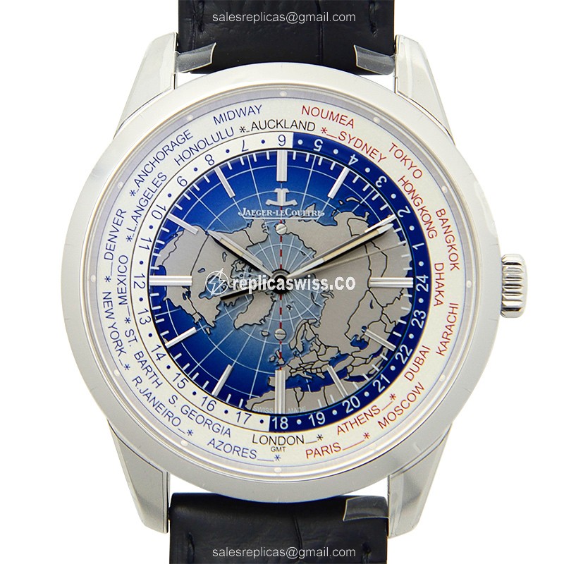 Luxurious Jaeger-Lecoultre Q8108420 GEOPHYSIC Replica with Automatic Movement & Blue Sapphire
