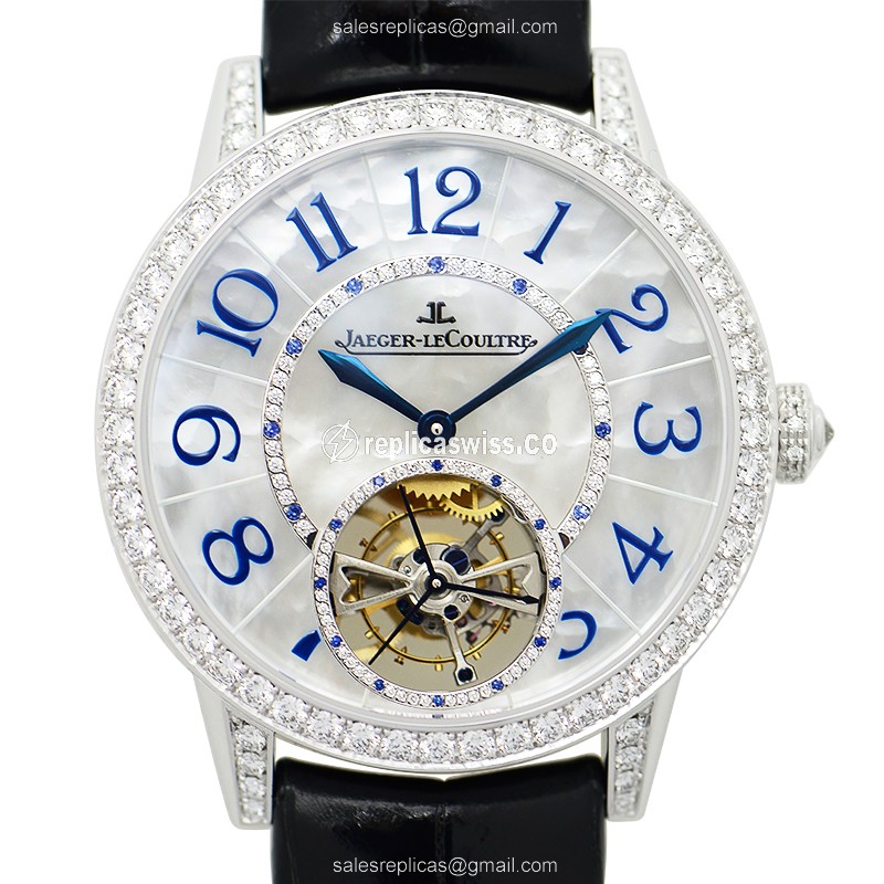 Luxurious Jaeger-Lecoultre RENDEZ VOUS Replica in 18kt White Gold with Automatic Movement &