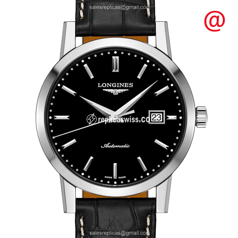 Luxurious Longines 1832 Automatic Replica with Black Dial Stainless Steel Case Watch