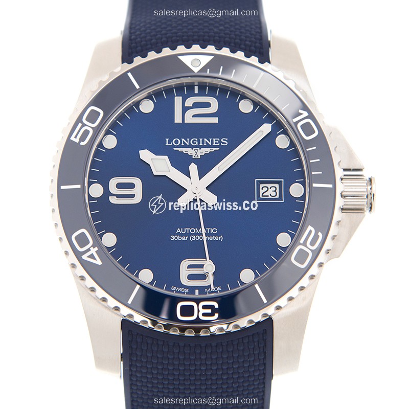 Luxurious Longines CONQUEST Replica in Blue Dial & Stainless Steel Case, Automatic Movement Watch