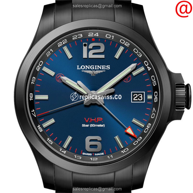 Luxurious Longines Conquest Replica in Blue Dial Stainless Steel Case Watch