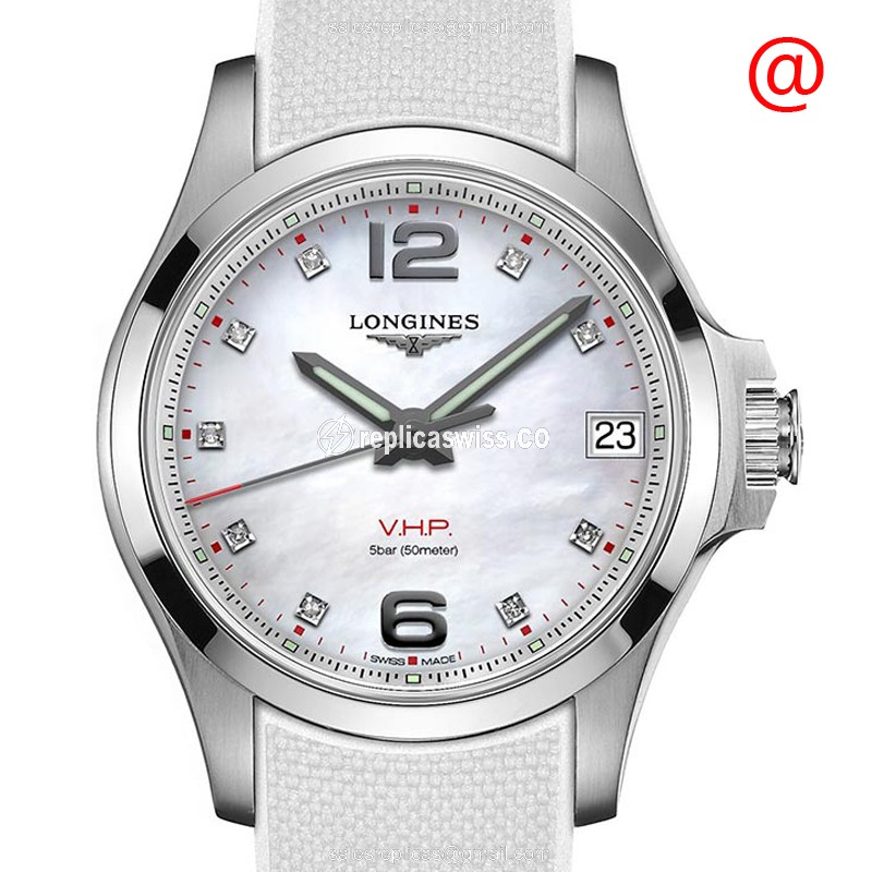 Luxurious Longines Conquest Replica in Stainless Steel, White Dial, Quartz Movement Watch