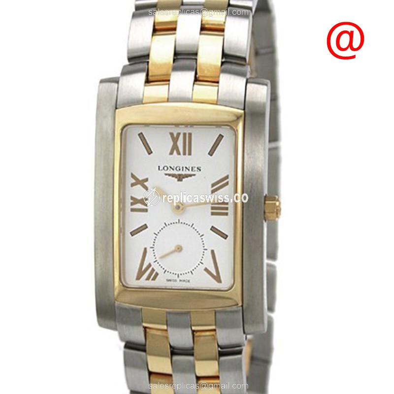 Luxurious Longines Dolce Vita Replica in White Dial & 18kt Gold Case Watch