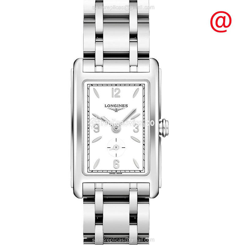 Luxurious Longines Dolce Vita Replica in White Dial Stainless Steel Case Watch