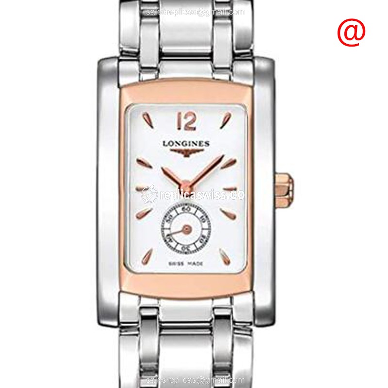 Luxurious Longines Dolce Vita Replica, White Dial, Stainless Steel Case & Bracelet Watch