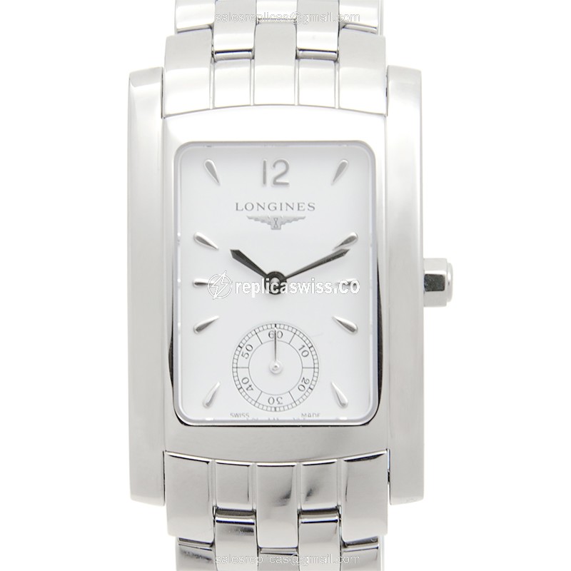 Luxurious Longines Dolce Vita Replica, White Dial, Stainless Steel Case Watch