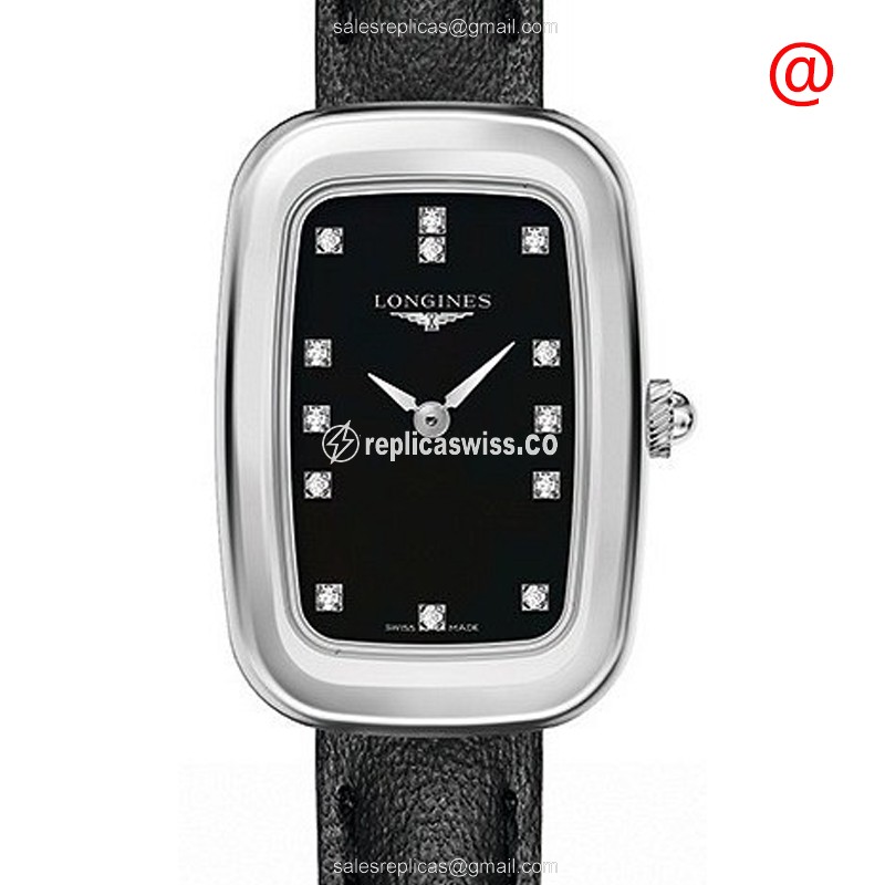 Luxurious Longines Equestrian Replica Watch | Black Dial, Stainless Steel Case