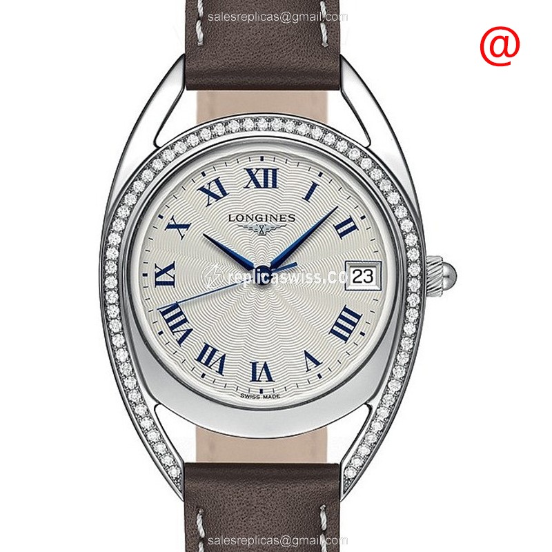 Luxurious Longines Equestrian Replica Watch | Silver Dial, Leather Strap