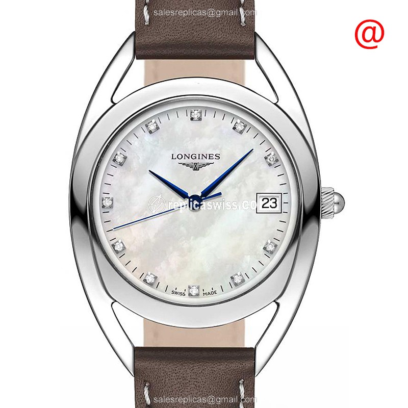 Luxurious Longines Equestrian Replica Watch | White Dial, Leather Strap