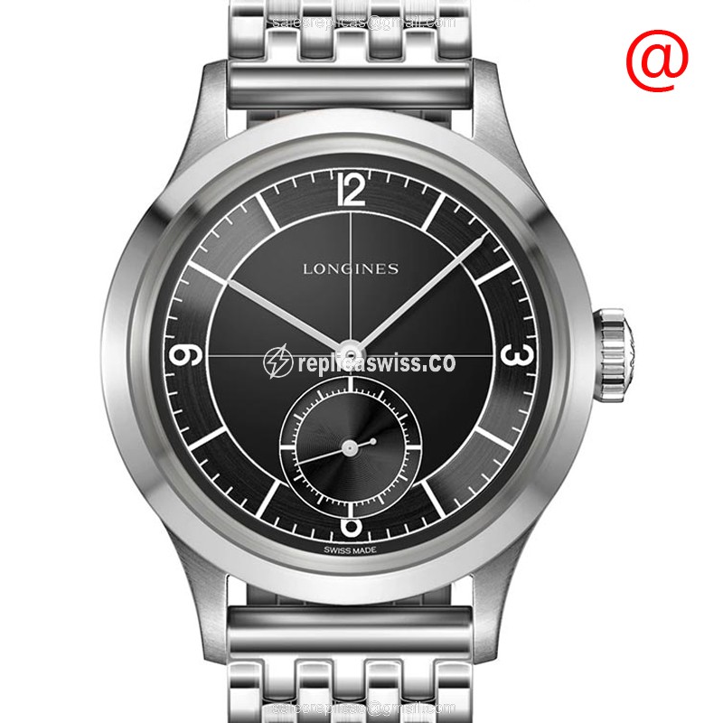 Luxurious Longines Heritage Classic Replica | Automatic Movement, Black Dial, Stainless Steel Case