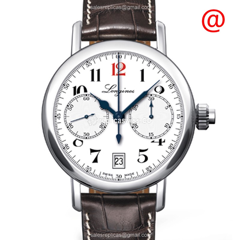 Luxurious Longines Heritage Classic Replica in Stainless Steel Case & White Dial Watch