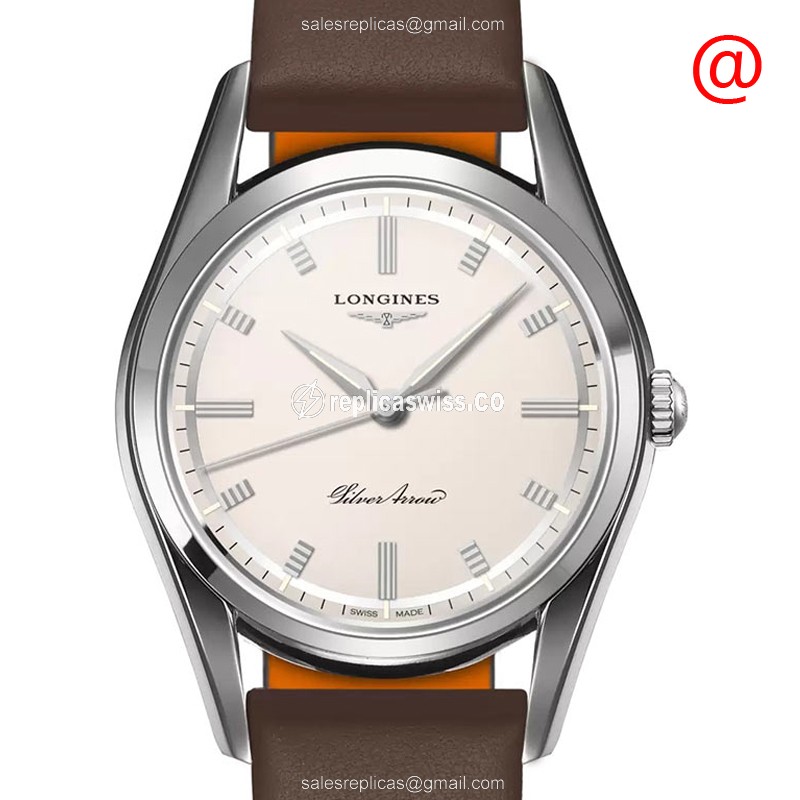 Luxurious Longines Heritage Replica, Automatic Movement, Stainless Steel Case, Silver Dial Watch