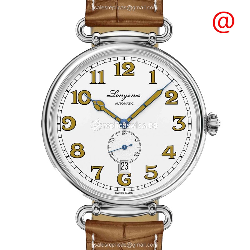 Luxurious Longines Heritage Replica in Stainless Steel Case, Automatic Movement, White Dial