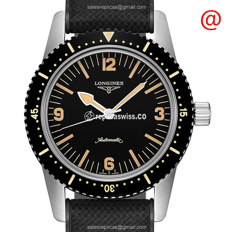 Luxurious Longines Heritage Replica Watch | Black Dial, Automatic Movement