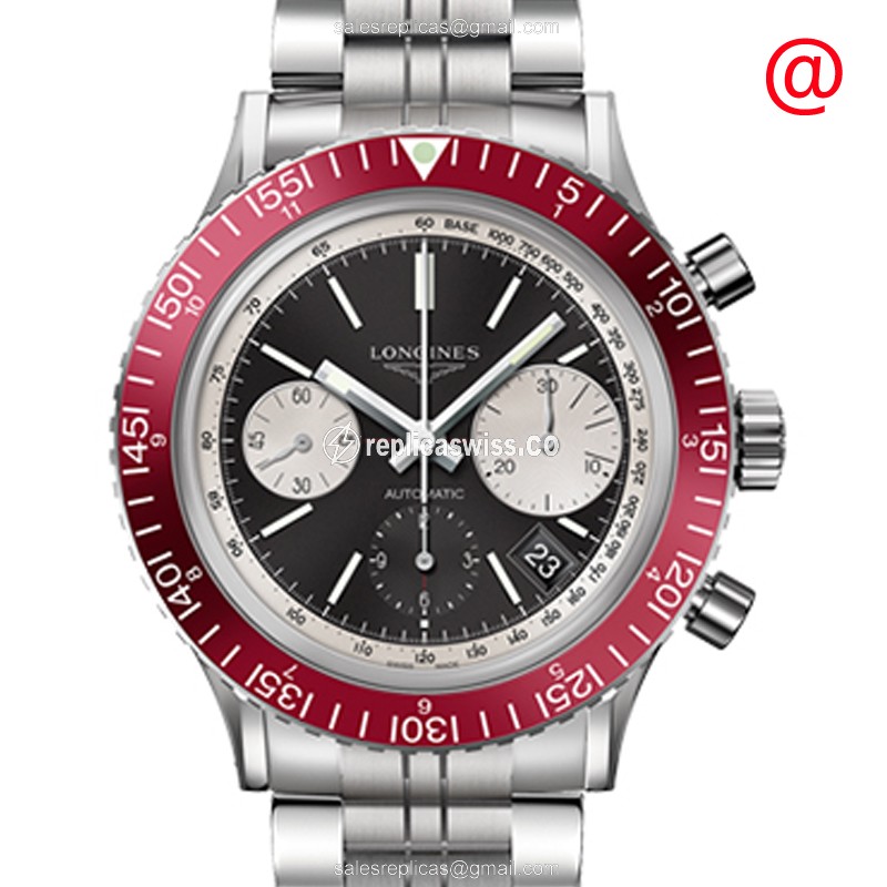 Luxurious Longines Heritage Replica Watch with Automatic Movement Black Dial