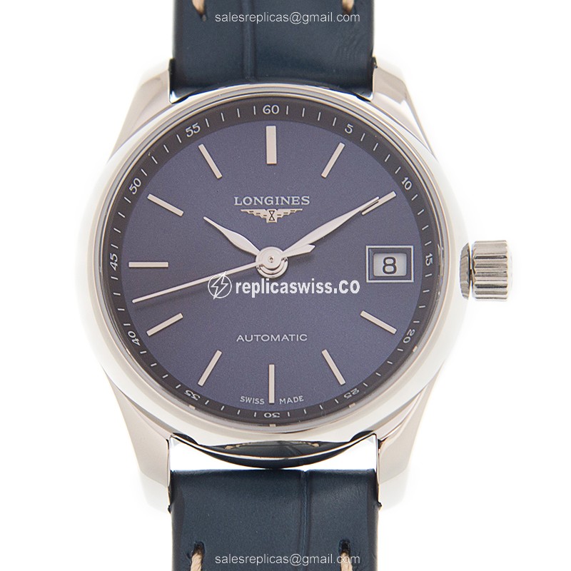 Luxurious Longines L2.128.4.92.0 Master Replica in Stainless Steel & Blue Dial Watch
