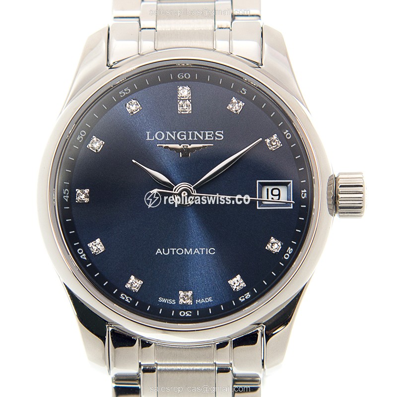 Luxurious Longines L2.128.4.97.6 Replica with Blue Dial & Stainless Steel Case Watch