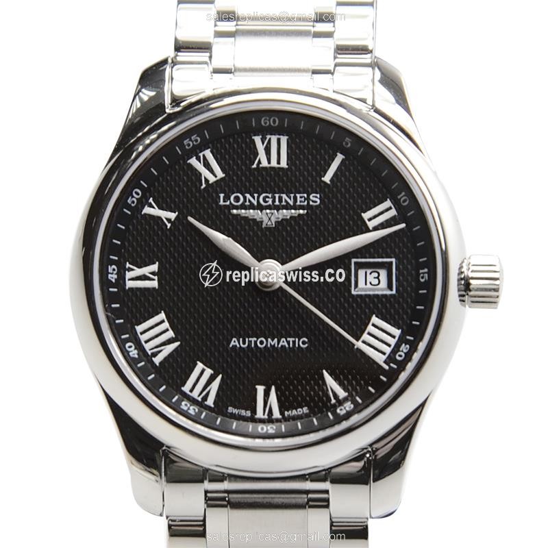 Luxurious Longines L2.257.4.51.6 Replica, Automatic Movement, Stainless Steel Case & Black Dial