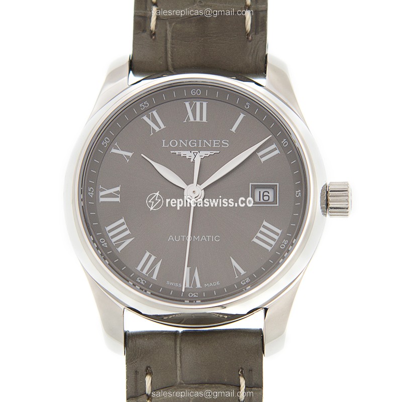 Luxurious Longines L2.257.4.71.3 Master Replica with Brown Automatic Movement Stainless Steel