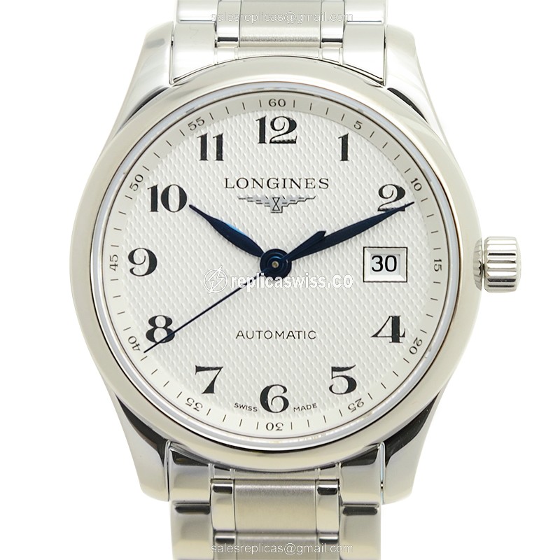 Luxurious Longines L2.257.4.78.6 Replica with White Dial Stainless Steel Case Watch