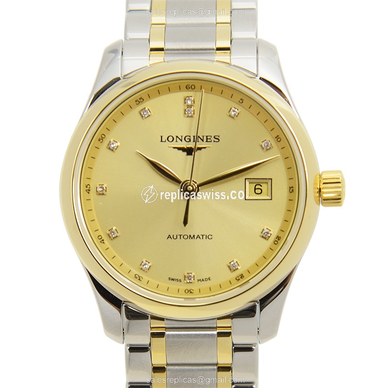Luxurious Longines L2.257.5.37.7 Replica in 18kt Gold & Stainless Steel, Automatic Movement &