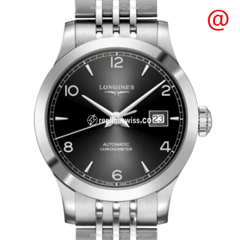 Luxurious Longines L2.321.4.56.6 Replica Watch | Automatic Movement, Black Dial, Stainless Steel