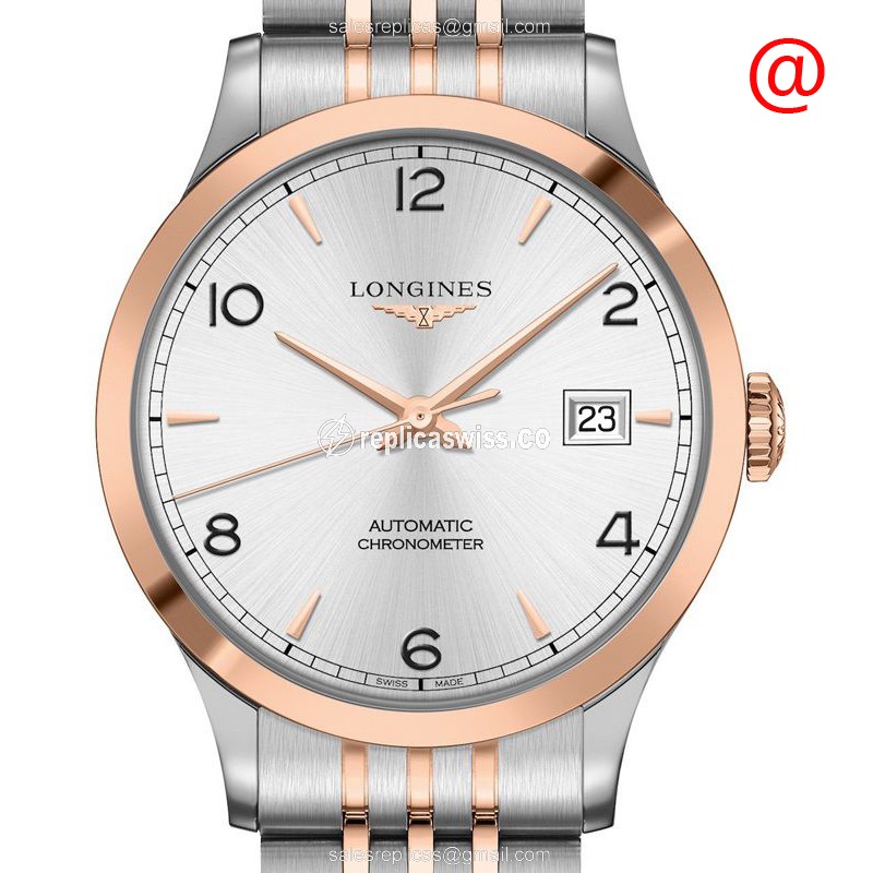 Luxurious Longines L2.321.5.76.7 Replica in 18kt Gold & Silver, Automatic Movement Watch