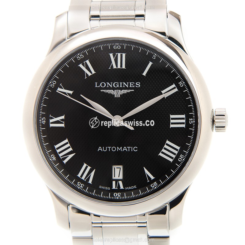 Luxurious Longines L2.628.4.51.6 Replica Watch with Automatic Movement Exquisite Black Dial