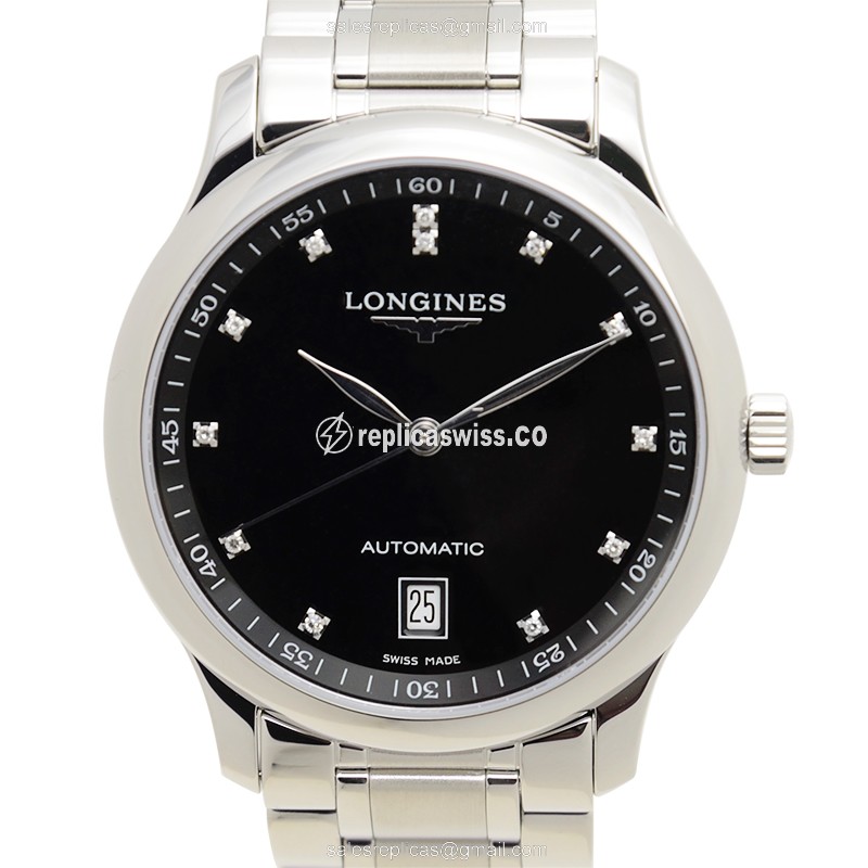 Luxurious Longines L2.628.4.57.6 Master Replica with Black Dial Stainless Steel Case Watch
