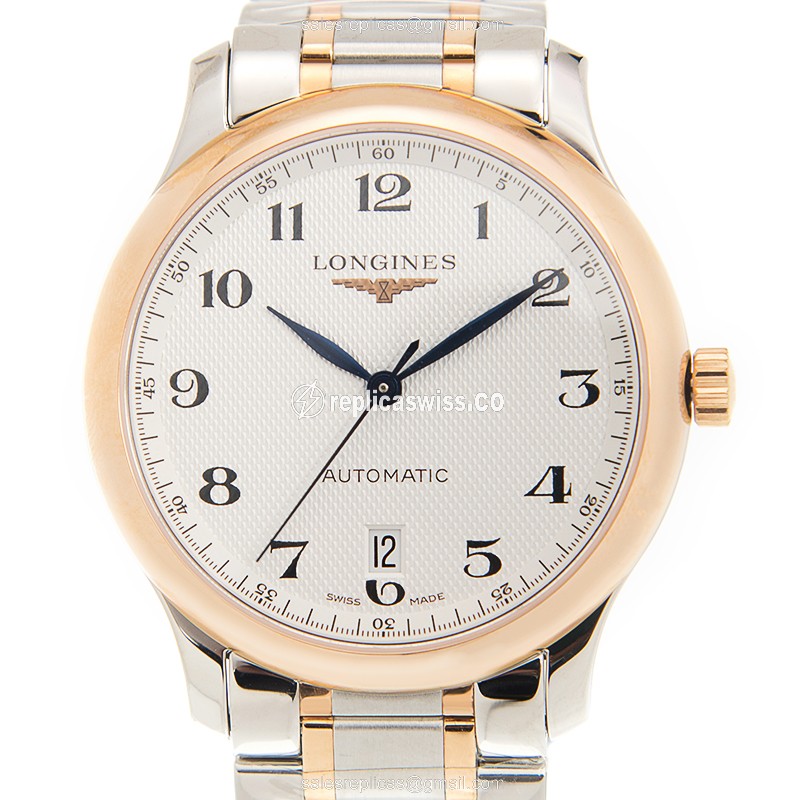 Luxurious Longines L2.628.5.79.7 Replica in White Dial & 18kt Steel Case Watch