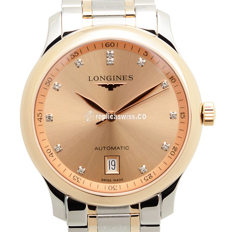 Luxurious Longines L2.628.5.99.7 Replica in 18kt Pink Gold & Stainless Steel Automatic Movement