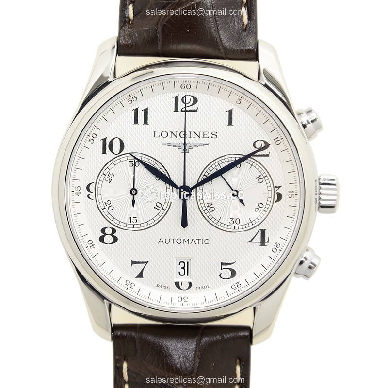 Luxurious Longines L2.629.4.78.3 Master Watch | Automatic Movement, Silver Dial & Alligator Strap