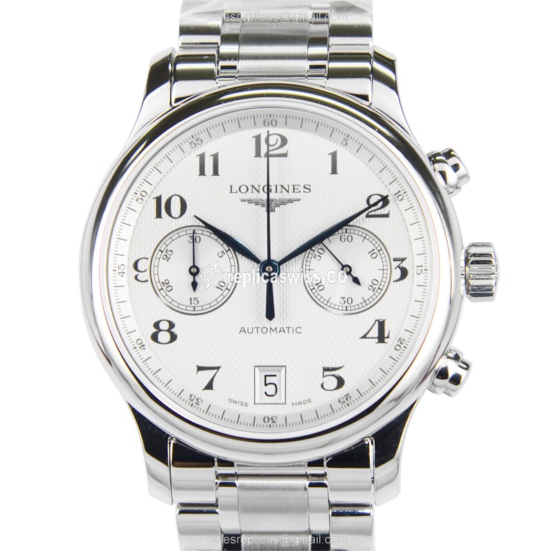 Luxurious Longines L2.669.4.78.6 Replica Watch | Automatic Movement, Silver Dial & Case
