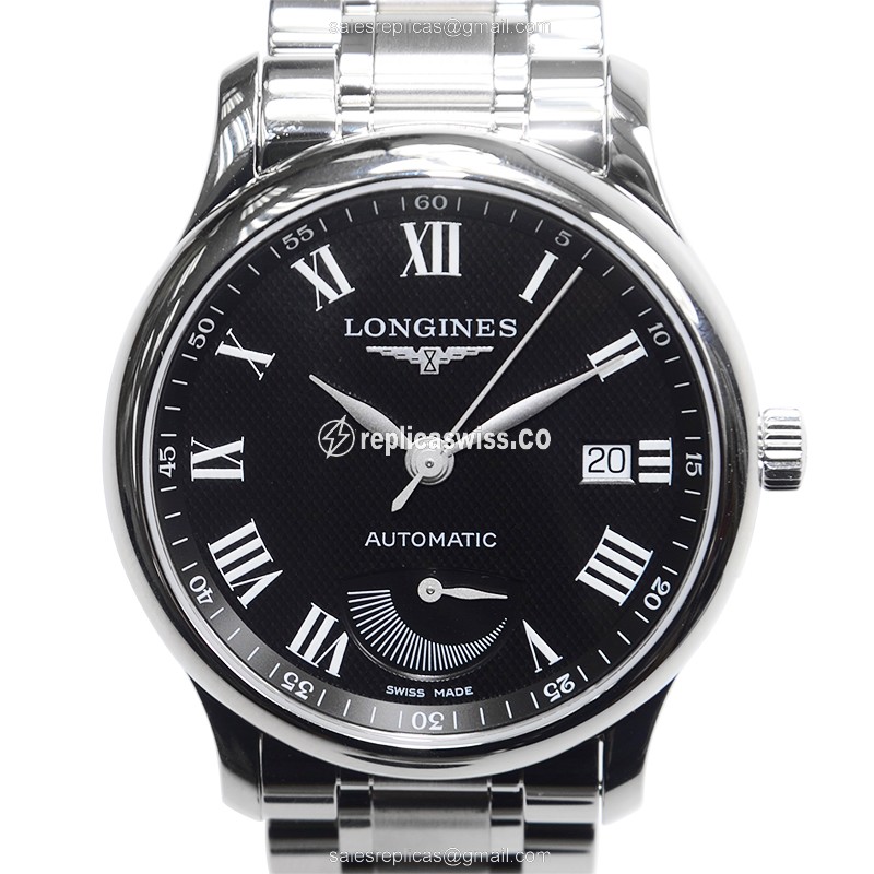 Luxurious Longines L2.708.4.51.6 Replica Watch | Automatic Movement | Black Dial | Stainless Steel