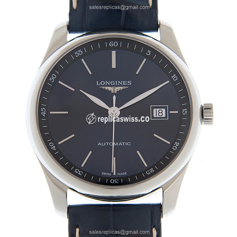 Luxurious Longines L2.793.4.92.0 Replica Watch | Automatic Movement, Blue Dial & Leather Strap