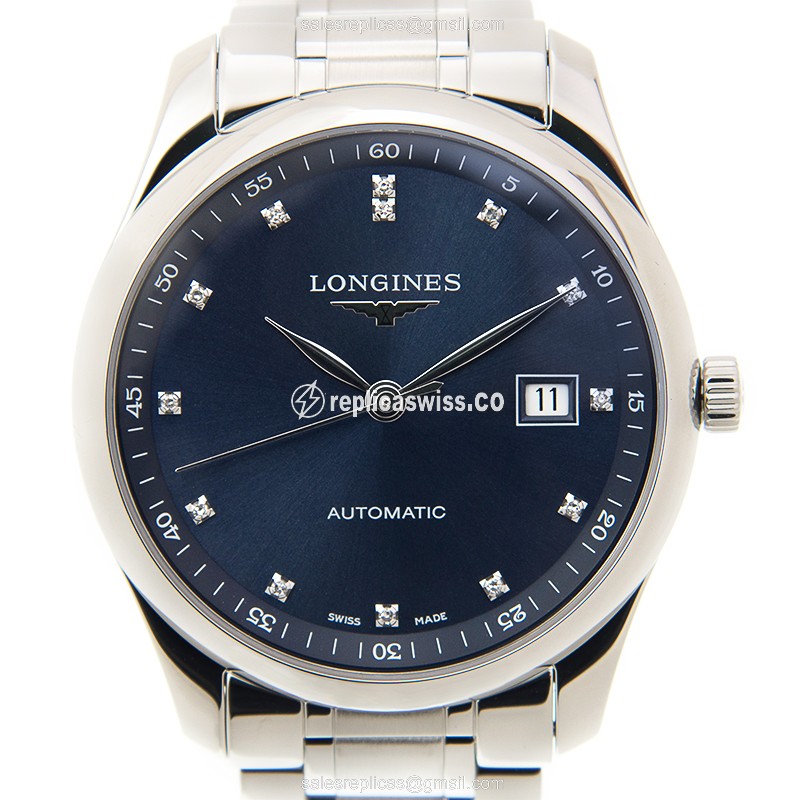 Luxurious Longines L2.793.4.97.6 Master Automatic Replica, Exquisite Blue Dial Polished Steel