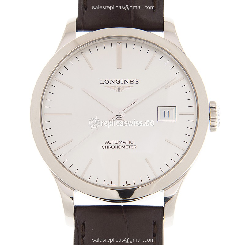 Luxurious Longines L2.820.4.72.2 Replica with White Dial & Automatic Movement Watch