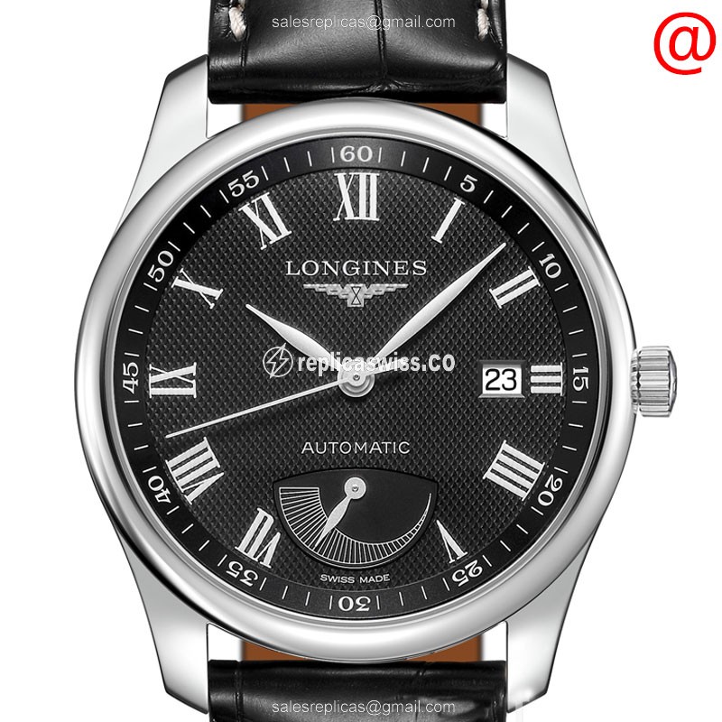 Luxurious Longines L2.908.4.51.8 Replica Watch in Black Dial & Stainless Steel Case