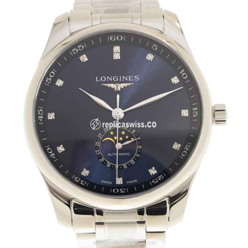 Luxurious Longines L2.919.4.97.6 Replica with Blue Dial & Stainless Steel Case & Automatic Movement