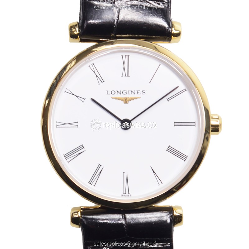 Luxurious Longines L4.209.2.11.2 Replica with White Dial & Gold Case, Automatic Movement Watch