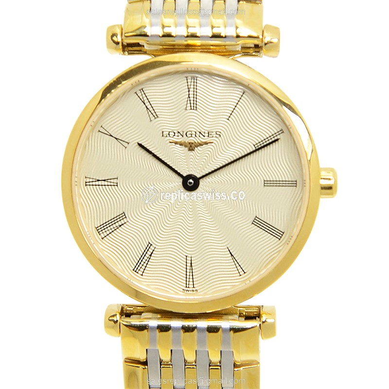 Luxurious Longines L4.209.2.41.7 Replica in 18K Gold Case with Quartz Movement Watch