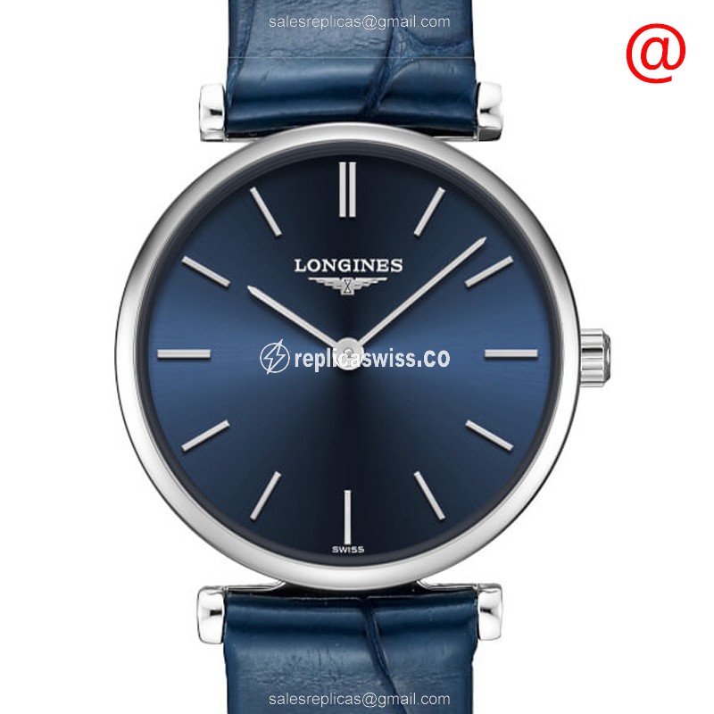 Luxurious Longines L4.209.4.95.2 LA GRANDE Replica with Blue Dial & Stainless Steel Case Watch