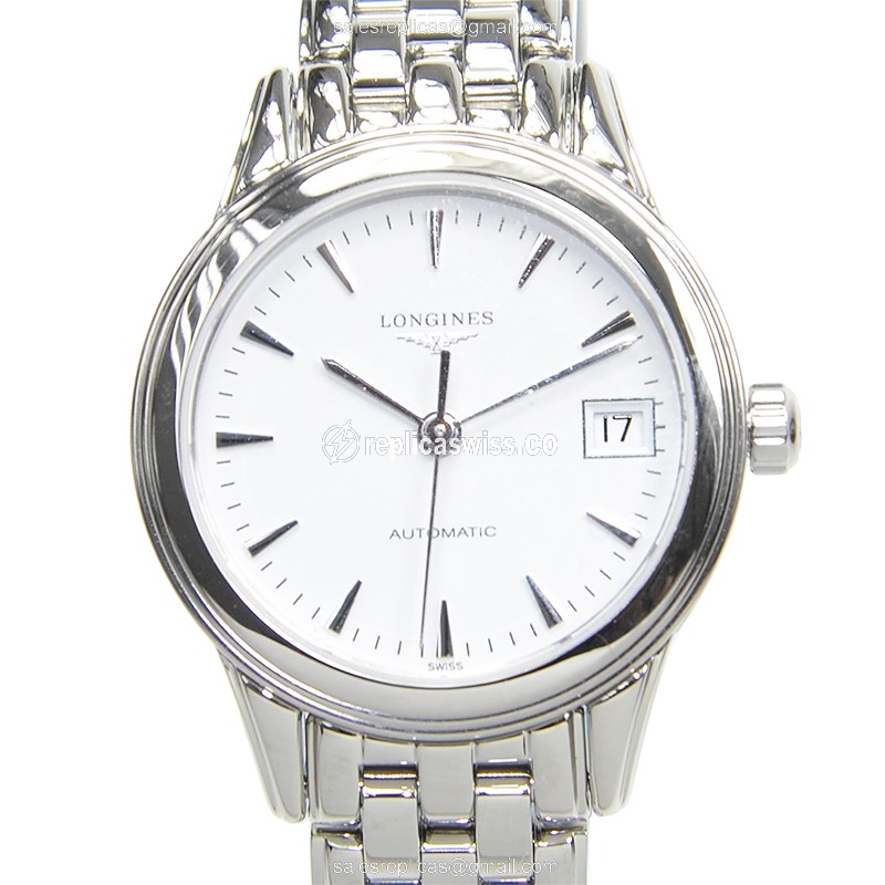 Luxurious Longines L4.274.4.12.6 Replica with White Dial Stainless Steel Case Watch