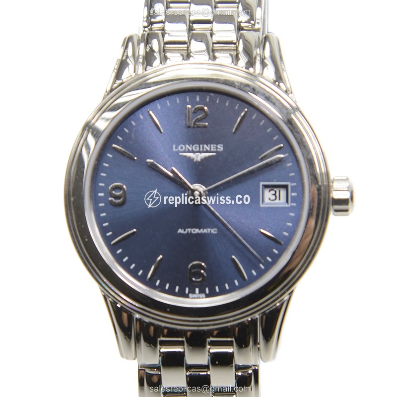 Luxurious Longines L4.274.4.96.6 Replica Watch | Automatic Movement, Blue Dial, Stainless Steel Case